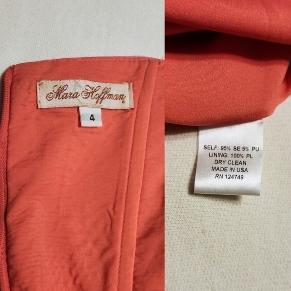 Mara Hoffman Silk Blend Beaded Strapless Mini Dress Pink 4 - Picture 10 of 13